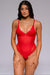 Lacy Bliss Bodysuit - Red-Fascinating_Nights