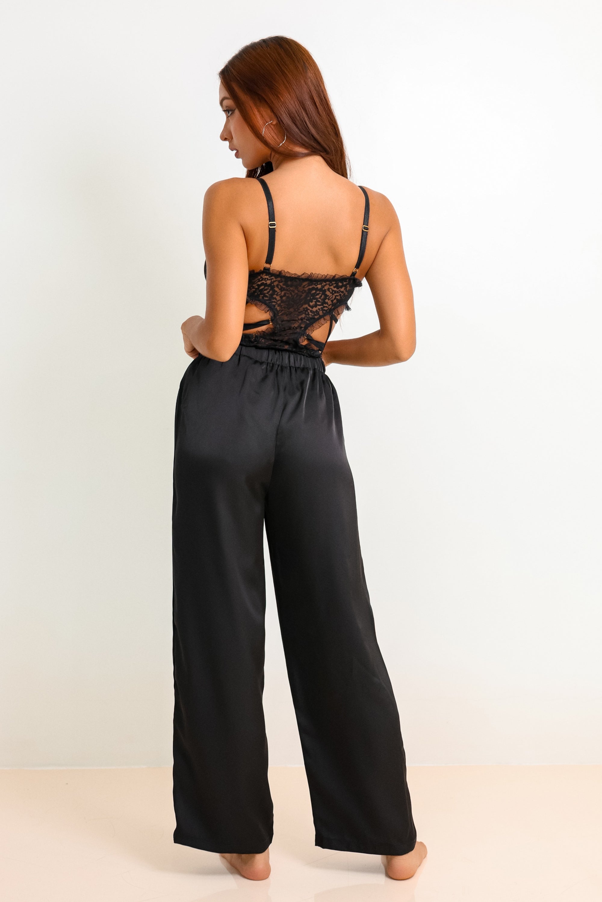 Lena Bodysuit with Pants - Black-Fascinating_Nights