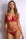 Leonora Strappy Crimson Lace Lingerie Set - Red-Fascinating_Nights