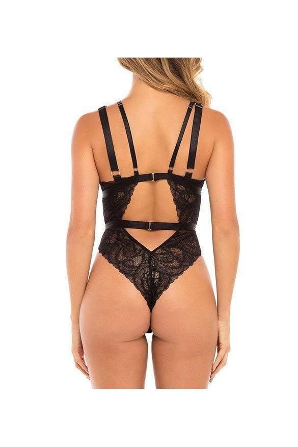 Live In The Moment V Neck Teddy - Black-Fascinating_Nights