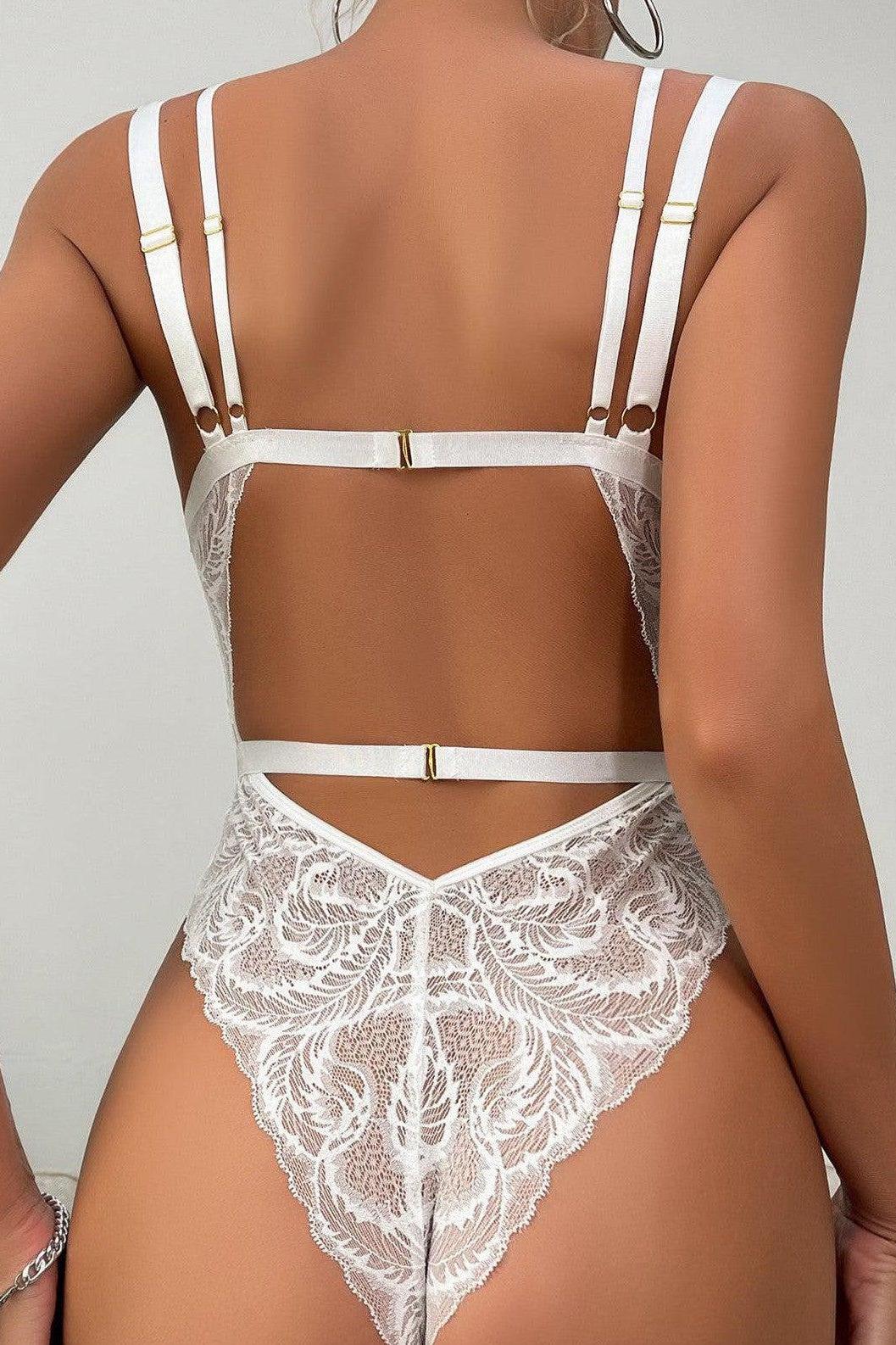 Live In The Moment V Neck Teddy - White-Fascinating_Nights