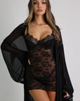 Loren Sheer Lace Slip & Maxi Robe Set – Black-Fascinating_Nights