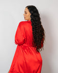 Lost In Venice Signature Silky Robe Set - Red-Fascinating_Nights