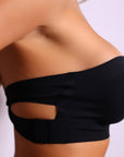 Luna Low-Back Cross-Strap Seamless Bra – Black-Fascinating_Nights