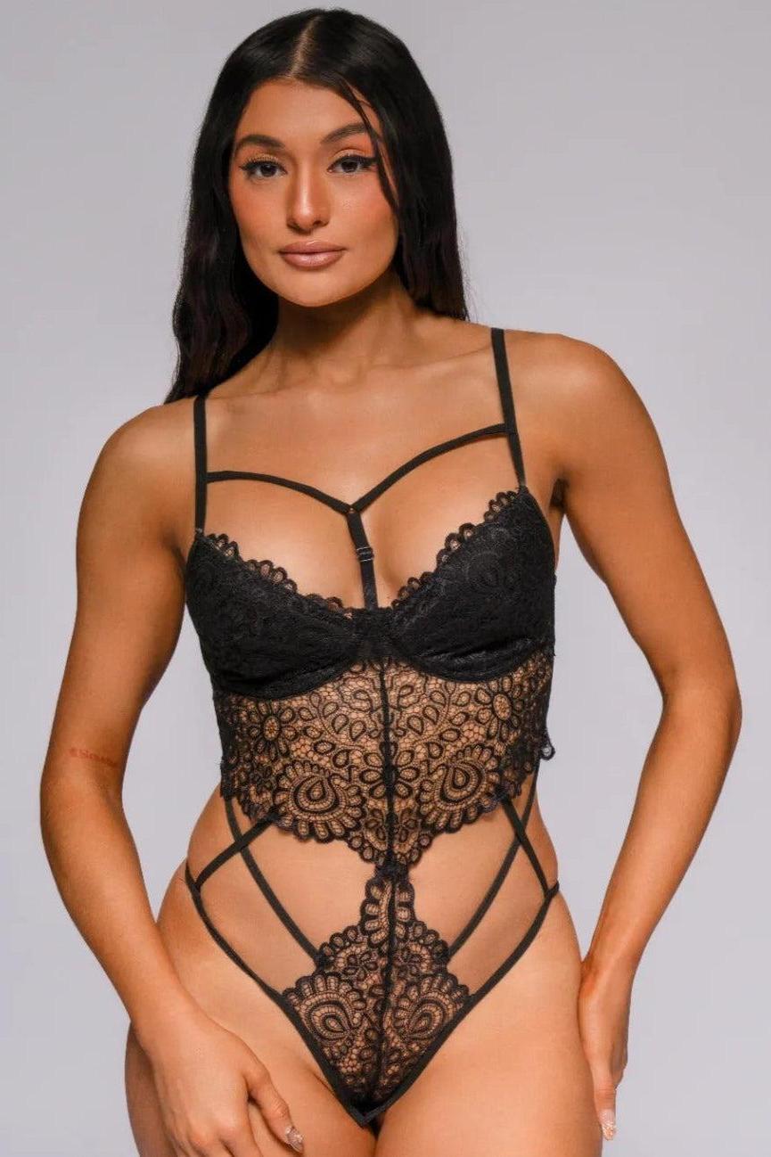 Madalyn Bodysuit - Black-Fascinating_Nights