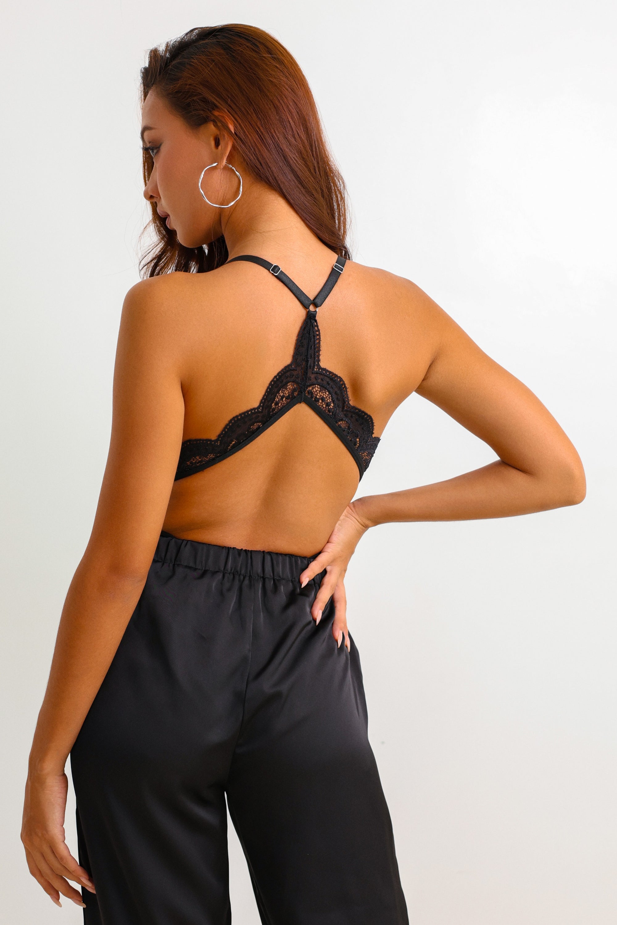 Melinda Bodysuit with Pants - Black-Fascinating_Nights