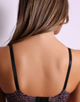 Mia Seamless Leopard Wireless Bra - Black Leopard-Fascinating_Nights