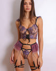 Neena Lingerie Set - Purple-Fascinating_Nights