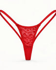 Noir Lace Thong - Red-Fascinating_Nights