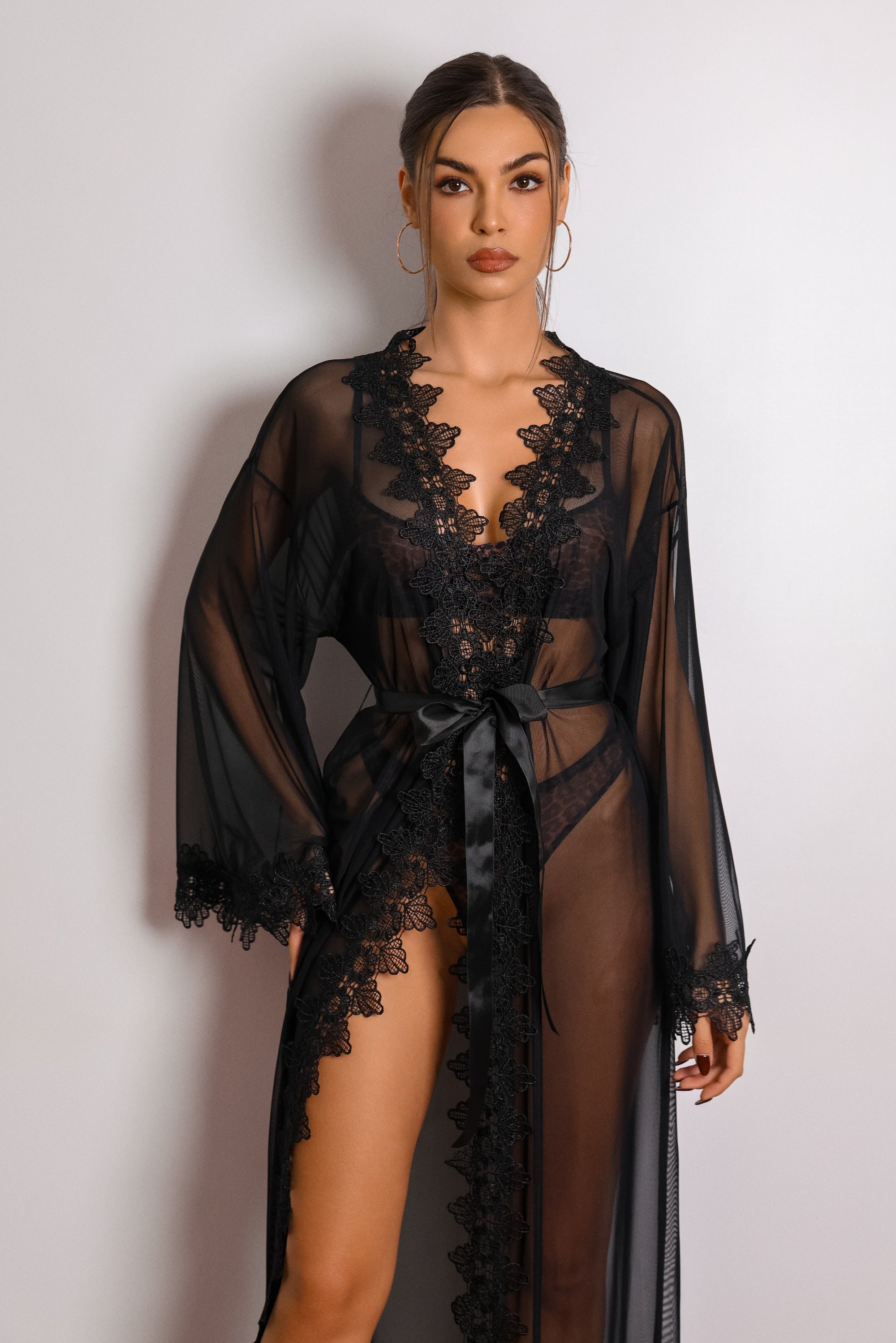 Noir Muse Sheer Lace Robe-Fascinating_Nights