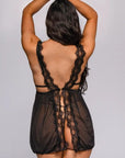 Nylah Babydoll Set - Black-Fascinating_Nights
