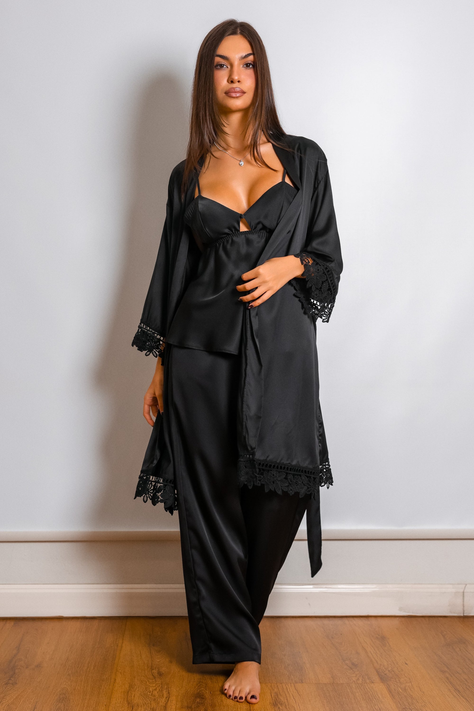 Reba Trio Pants Set - Black-Fascinating_Nights