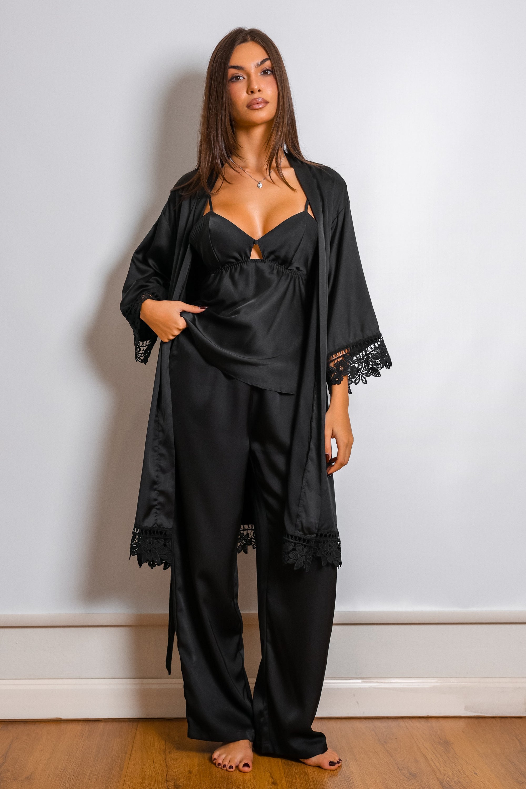 Reba Trio Pants Set - Black-Fascinating_Nights