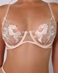 Reina Sheer Floral Embroidered Lingerie Set - Ivory-Fascinating_Nights