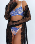 Rhea Signature Lace Robe Set - Black-Fascinating_Nights