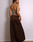 Keeva Gold Leopard Print Cami – Green