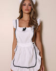 Naya Apron Maid Costume Set – White