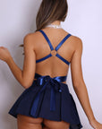 Sorelle Lace Schoolgirl Costume Set – Navy Blue