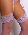 Yvette Chain Teddy & Stocking Set – Purple