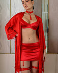 Sabrina Satin Robe Set - Red-Fascinating_Nights