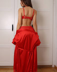 Sabrina Satin Robe Set - Red-Fascinating_Nights