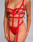 Sadie Bodysuit - Red-Fascinating_Nights