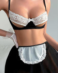 Scarlette Lingerie Set - Black and White-Fascinating_Nights