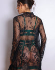 Sidonie Jade Signature Lace Robe Set - Black-Fascinating_Nights