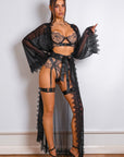 Sidonie Noir Muse Robe Set - Black-Fascinating_Nights