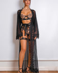 Sidonie Noir Muse Robe Set - Black-Fascinating_Nights