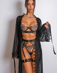 Sidonie Noir Muse Robe Set - Black-Fascinating_Nights