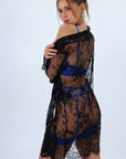Sienna Signature Lace Robe Set - Black-Fascinating_Nights