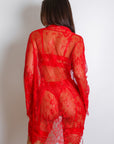 Signature Lace Robe - Red-Fascinating_Nights