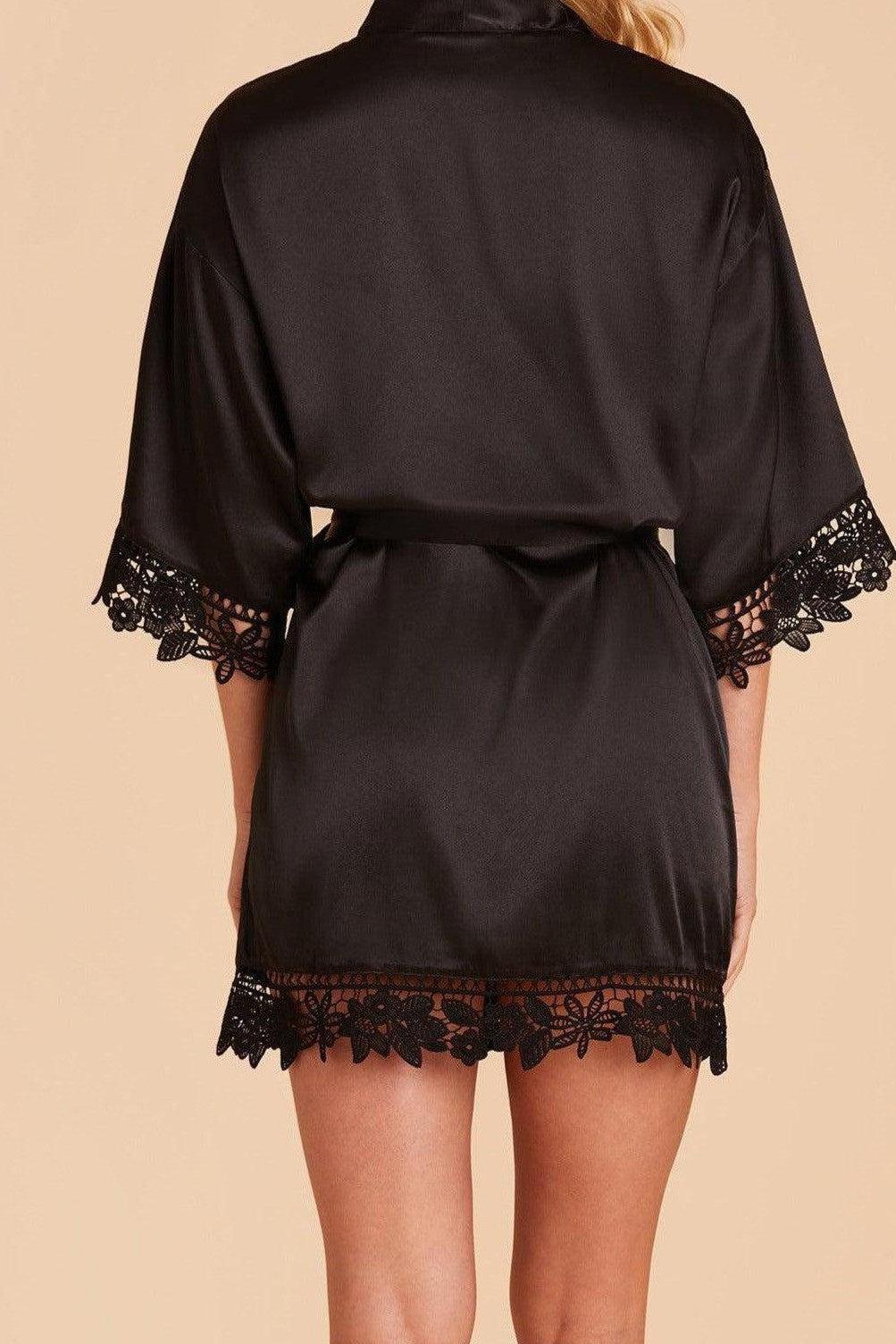 Signature Silk Robe - Black-Fascinating_Nights
