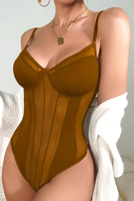 Skyler Bodysuit - Brown-Fascinating_Nights