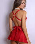 Sorelle Lace Schoolgirl Costume Set – Red-Fascinating_Nights