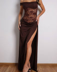 Sylvie Lace Maxi Dress - Brown-Fascinating_Nights