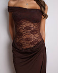 Sylvie Lace Maxi Dress - Brown-Fascinating_Nights