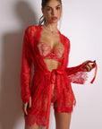 Valentina Signature Lace Robe Set - Red-Fascinating_Nights