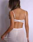 Veda Open-Bust Babydoll Set – White-Fascinating_Nights