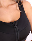 Velocity Front-Zip High Impact Sports Bra – Black-Fascinating_Nights