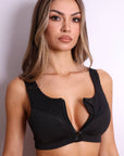 Velocity Front-Zip High Impact Sports Bra – Black-Fascinating_Nights