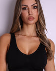 Vent Seamless Mesh Airflow Sports Bra – Black-Fascinating_Nights