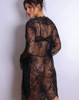 Vespera Lace Robe Set - Black-Fascinating_Nights