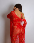 Zarnish Red Signature Lace Robe Set-Fascinating_Nights